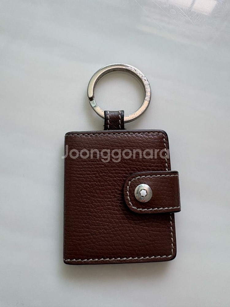 몽블랑 브라운 미니 사진첩 키링--0