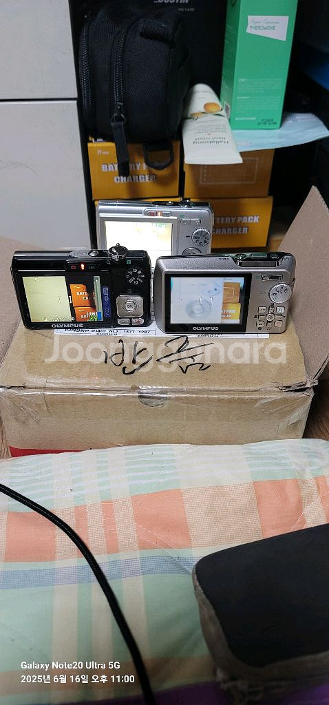 올림푸스 디카 fe-190. X820 뮤750 3대--1