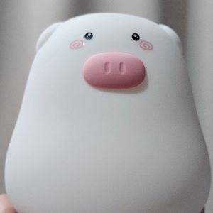 미사용)아기돼지 실리콘 무드등