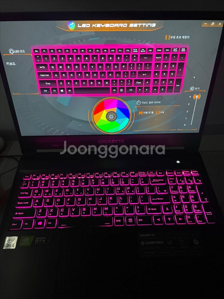 기가바이트 G5 게이밍 노트북 RTX3060 판매합니다--0
