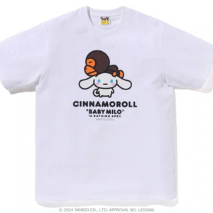 베이프X 산리오 시나모롤 반팔 티셔츠 2XL
