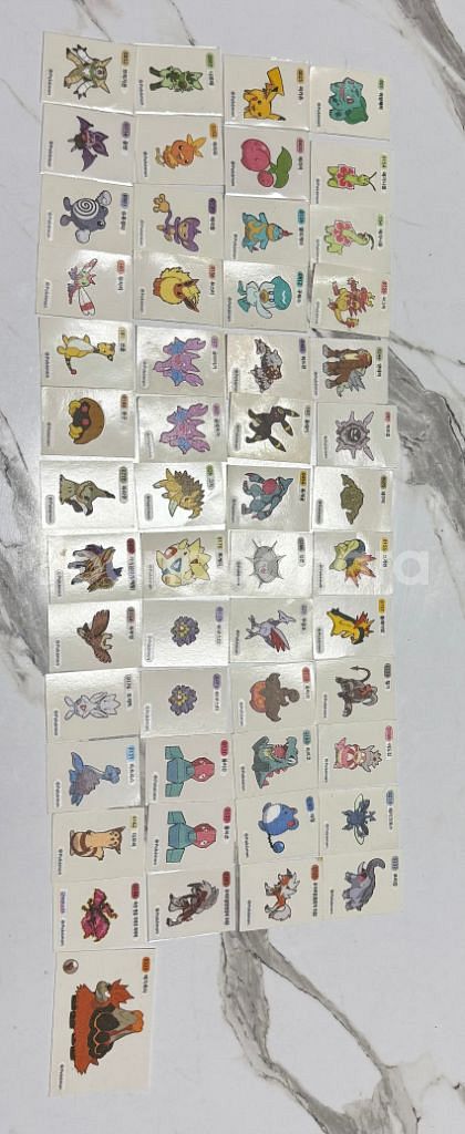 포켓몬 띠부띠부씰 53장 일괄--0
