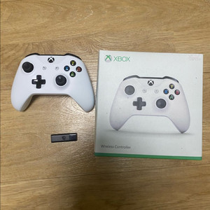 Xbox 무선 컨트롤러 화이트 + 수신기