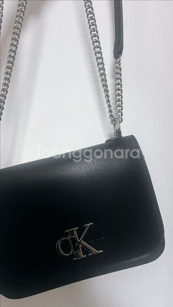 캘빈클라인 모노 숄더 체인 백--0