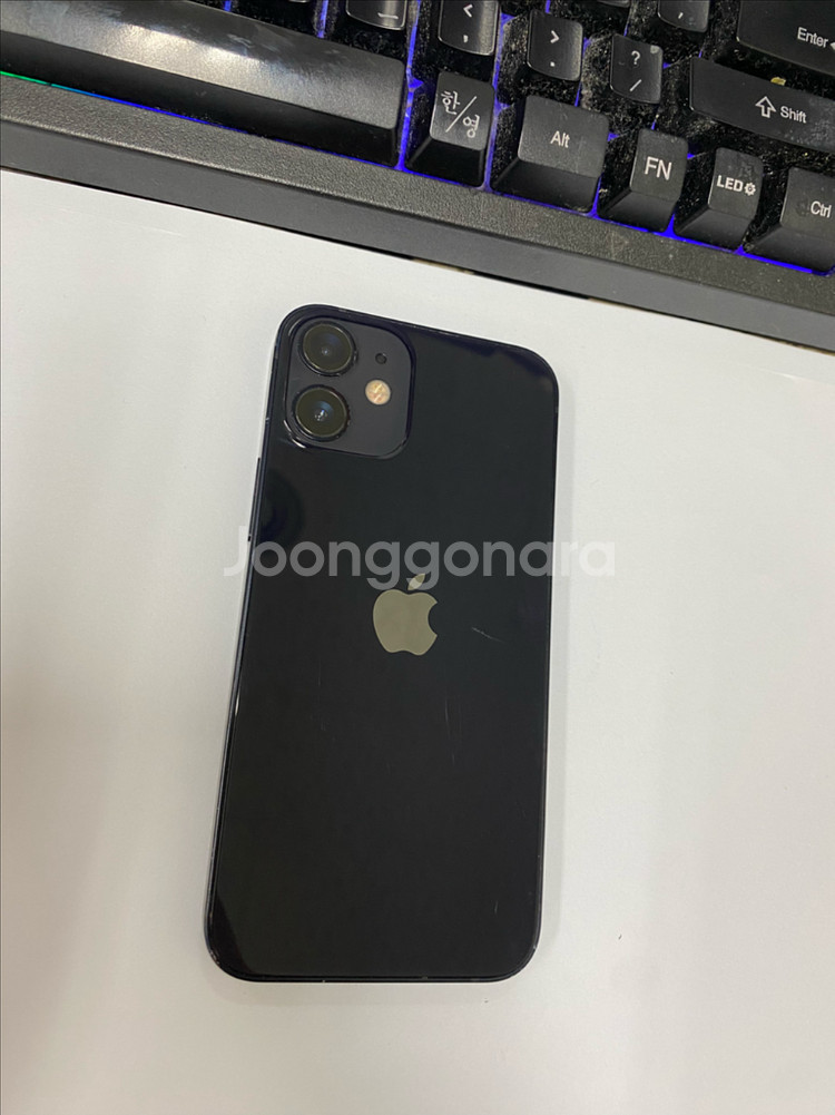 아이폰12미니 블랙 액정SS급 128GB 배터리100%--0