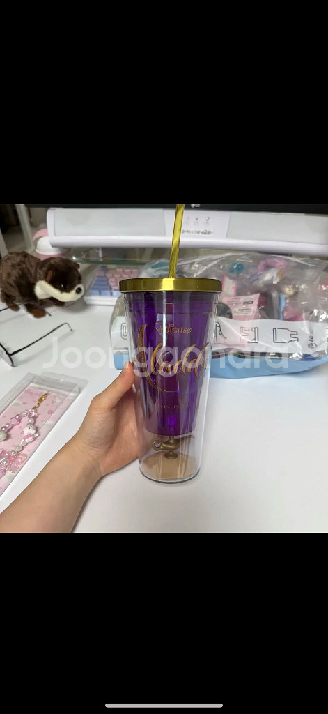 롯데시네마 굿즈 알라딘 텀블러 미사용 전시상품--0