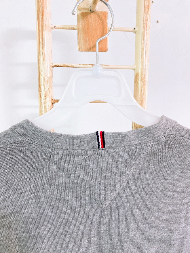 (여성100)타미힐피거코튼100%V넥긴팔니트--6