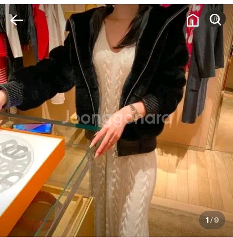 더로랑 자체제작 에코퍼 후드자켓--0