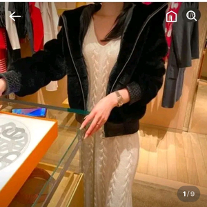 더로랑 자체제작 에코퍼 후드자켓