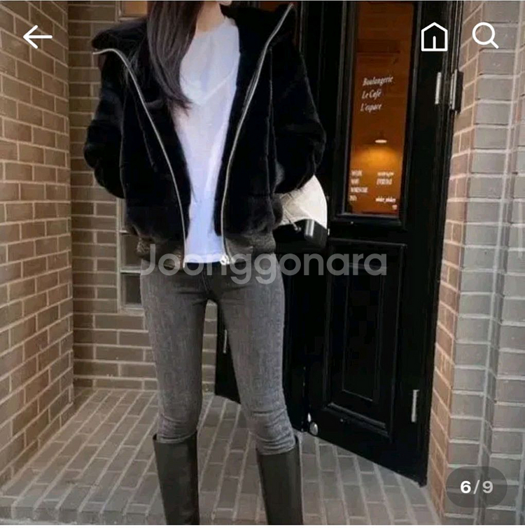 더로랑 자체제작 에코퍼 후드자켓--3