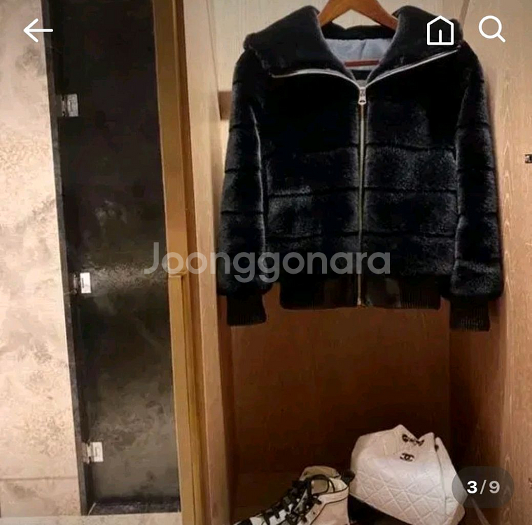 더로랑 자체제작 에코퍼 후드자켓--2