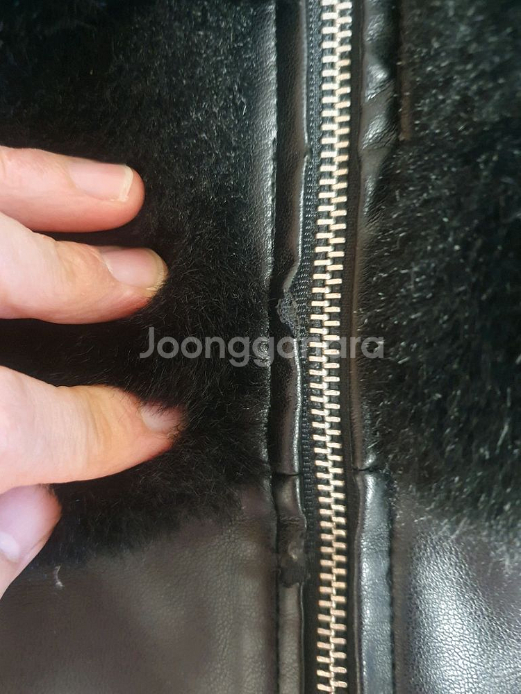 더로랑 자체제작 에코퍼 후드자켓--8