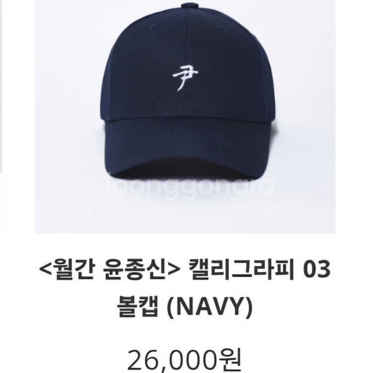 [최저가/새상품] 월간 윤종신 굿즈 볼캡 모자--3