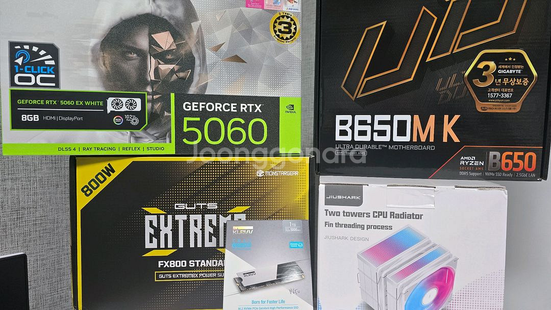 새제품 반본체 OR 완본체 라이젠 9600X+갤럭시 화--5
