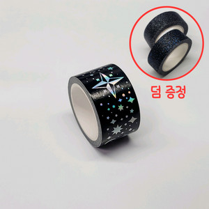 다꾸) 우주 홀로그램 마스킹 테이프 띵