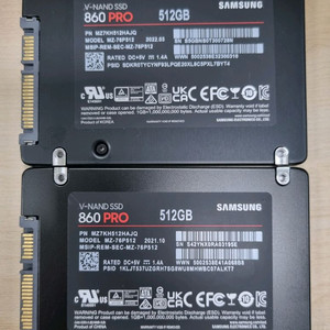 삼성 860PRO 512GB 2개