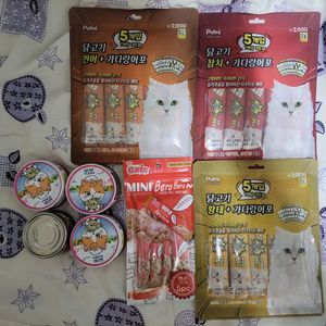 고양이간식세트(새상품)