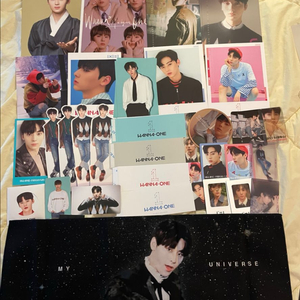 황민현 굿즈일괄, 포카 슬리브 등신대 슬로건