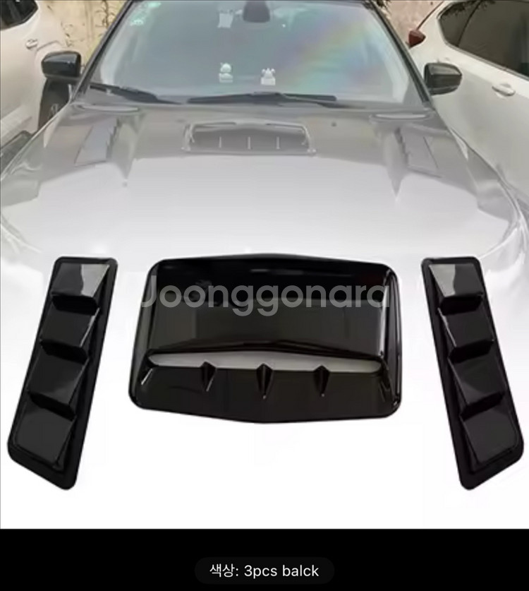 자동차 장식 셀 에어 플로우 흡기 후드 스쿱 보닛--0