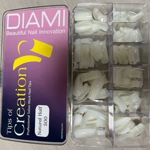 DIAMI 네일팁 Natural Half