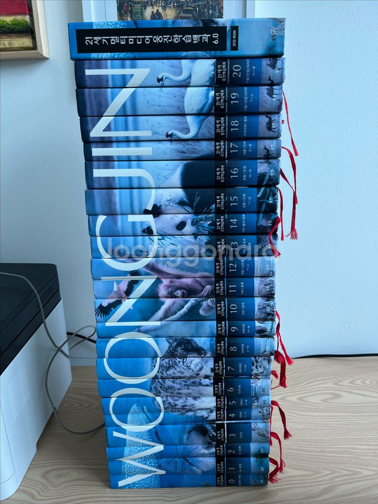 21세기 웅진 학습백과 20권 + 부록 cd--0