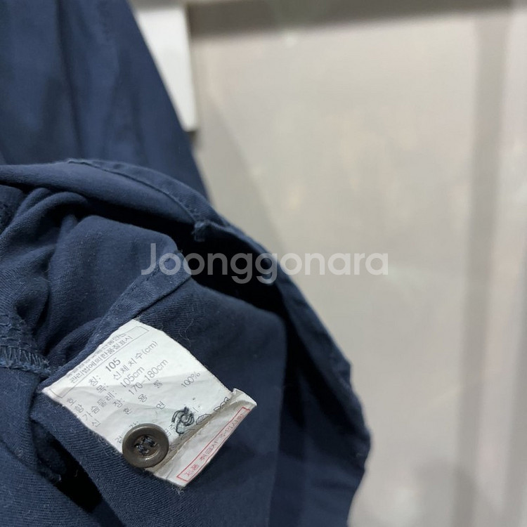 (105) 지오다노 캐주얼 네이비 투포켓 셔츠 남방--1