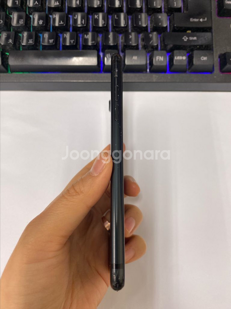 아이폰7 매트블랙 액정SS급 128GB 배터리100%--6