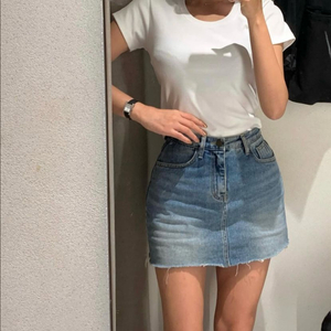 [미 시착 새 상품] 쥬드마켓 데님 스커트