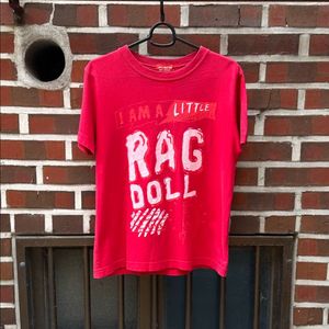 03s 리바이스 레드탭 Rag Doll 그래픽 반팔 티