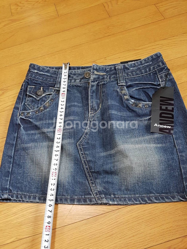새상품 앤듀 ANDEW 여성 청치마 26 size--2