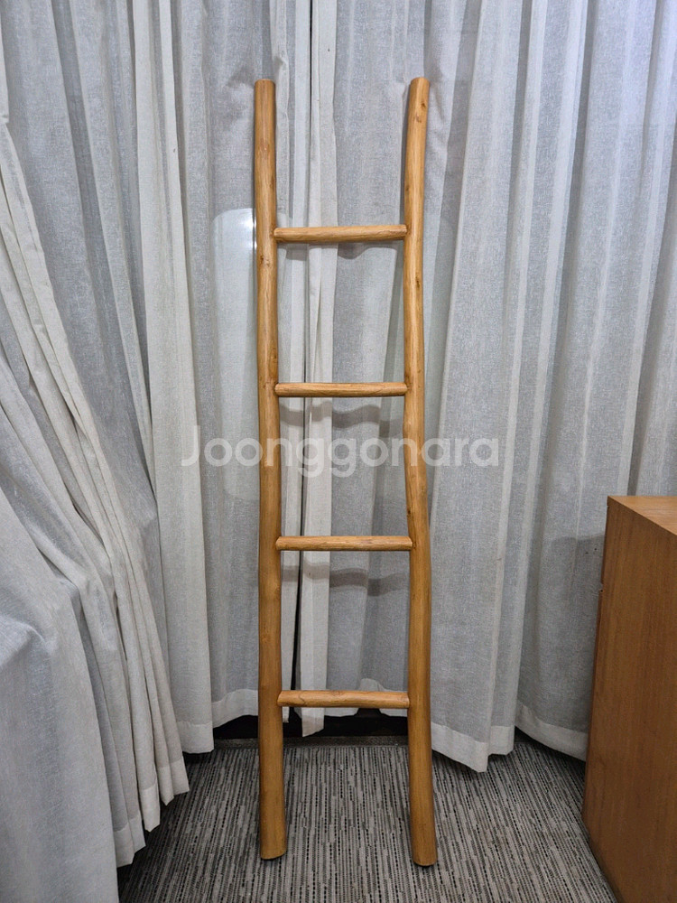빈티지 인테리어 원목 사다리행거--1