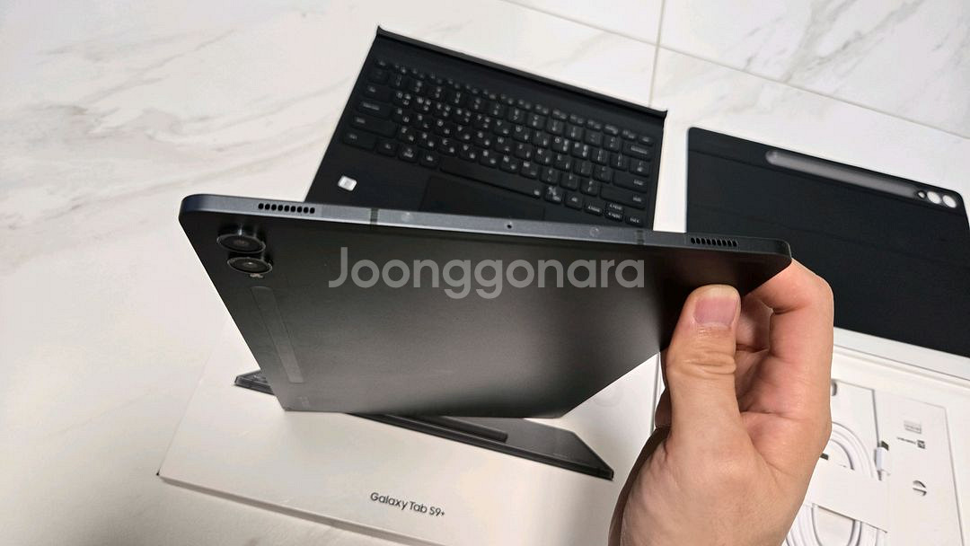 갤럭시탭s9플러스 256GB 와이파이+키보드 북커버--5