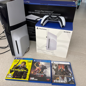 Ps5pro + 디스크드라이브 + 게임시디