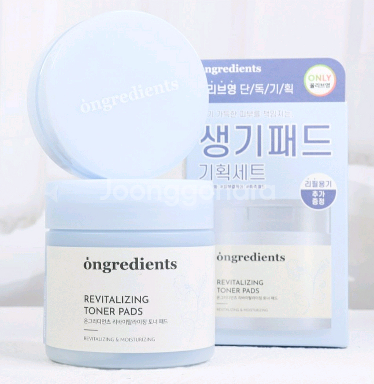 온그리디언츠 토너 패드 생기 패드+용기 새제품 미사용--0