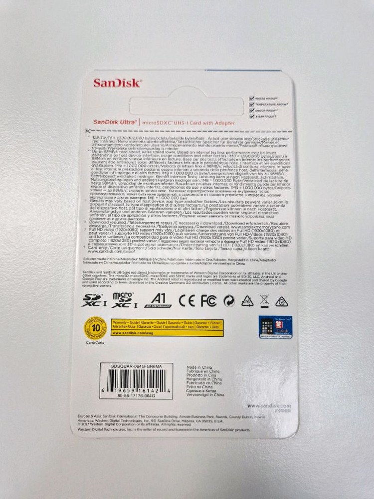 샌디스크 울트라 A1 마이크로 SD카드 64GB--1