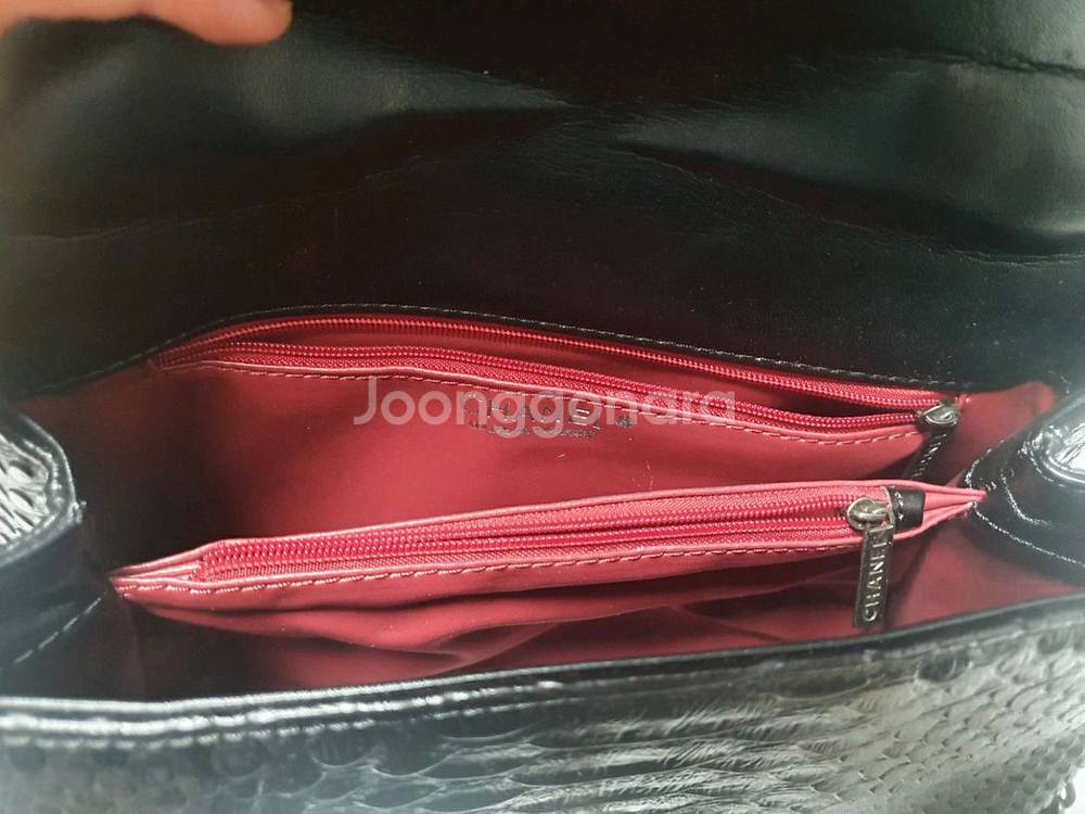 샤넬 코코핸들 파이톤 토트백(급처)--3