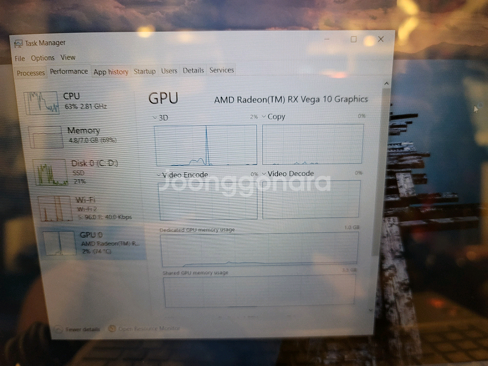 HP ENVY x360 15인치 노트북 터치360도회전--8