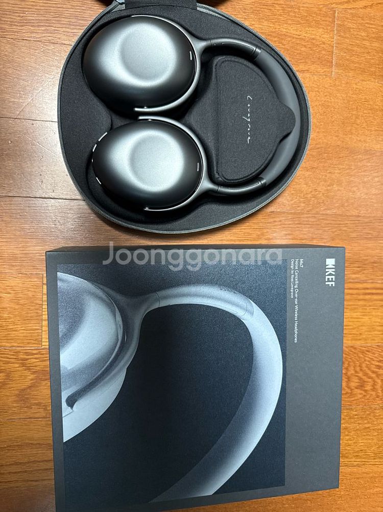 KEF Mu7 노캔 헤드폰 새상품 스페이스 그래이--0