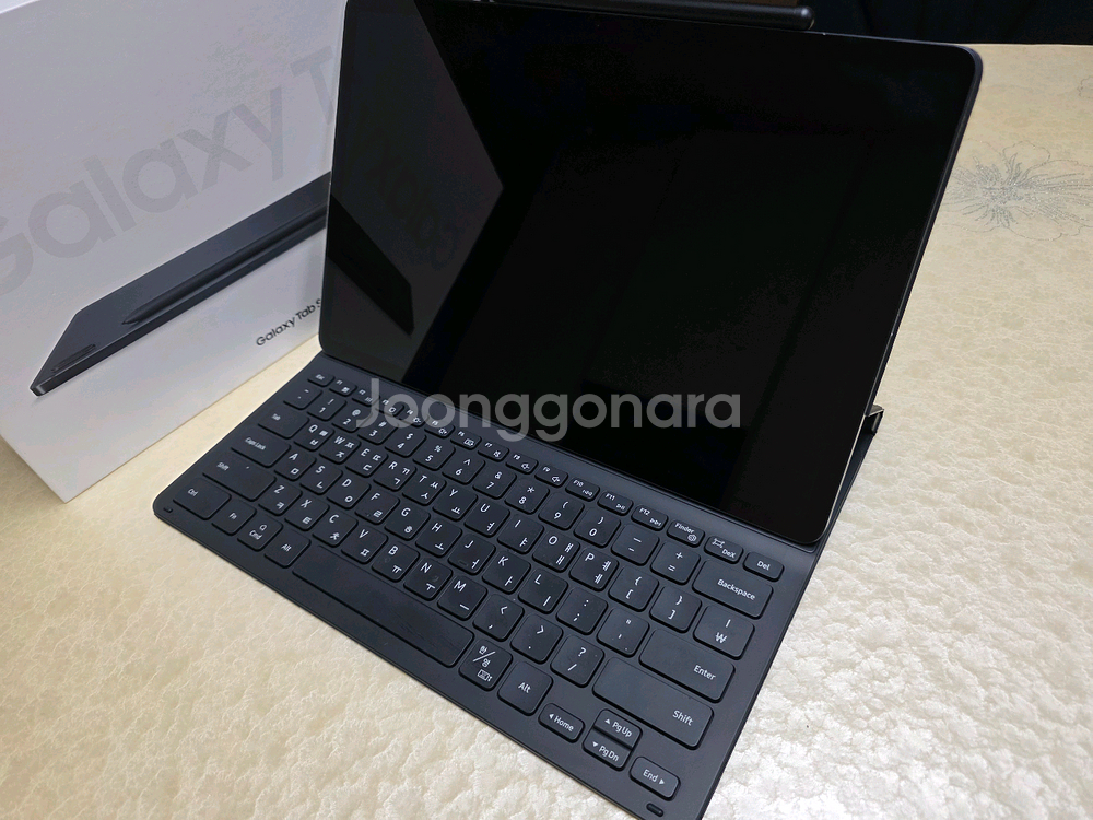 갤럭시탭S7FE 미스틱블랙 128gb + 키보드 케이스--3