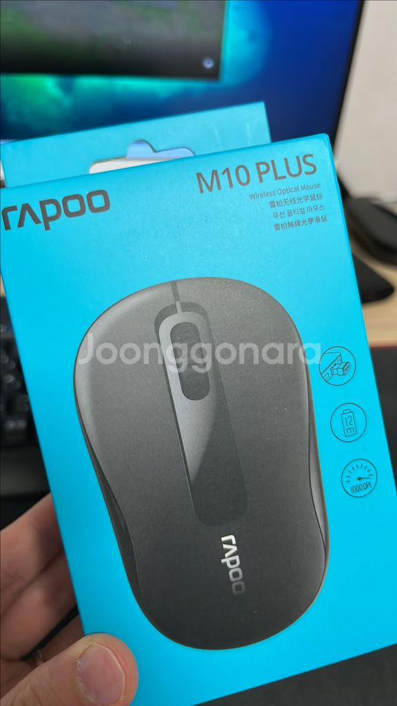 라푸 m10 plus 블랙 마우스 팝니다.--0