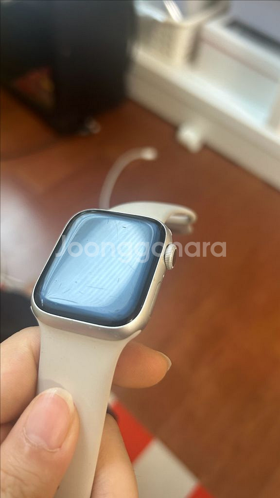 애플워치7 41mm 스타라이트 gps 판매합니다--1