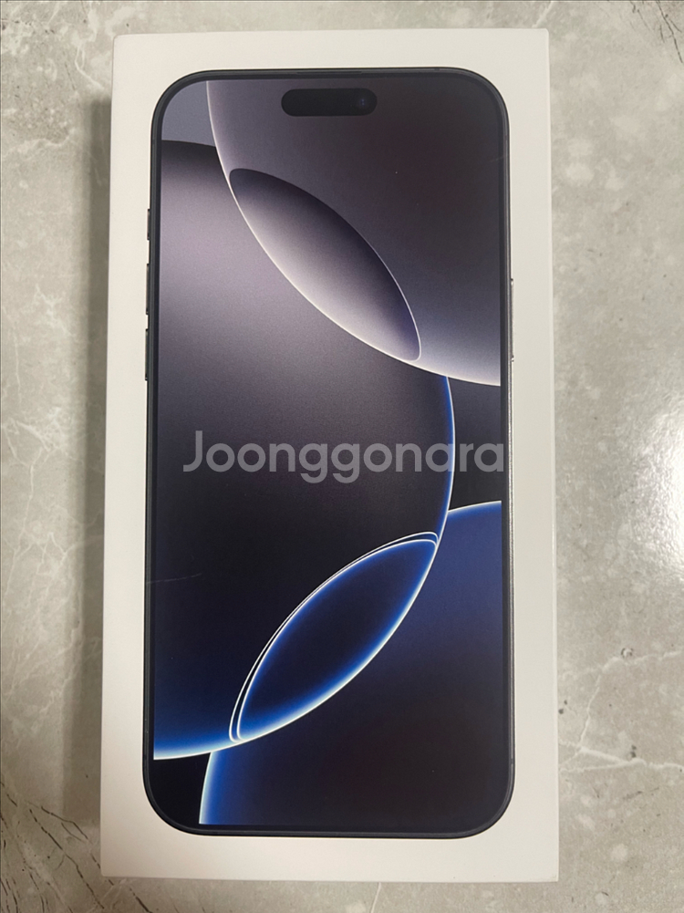 아이폰 16프로맥스 256G 블랙티타늄 자급제 미개봉--0
