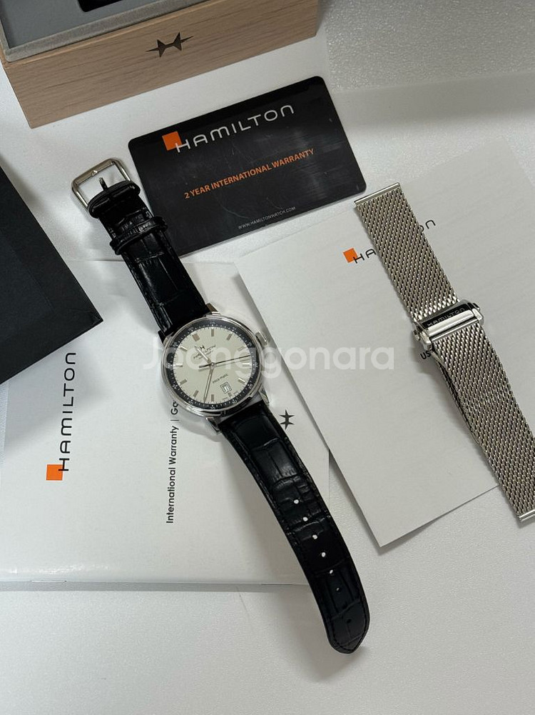 해밀턴 인트라 매틱 H38425120(블랙) AS완료--9