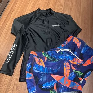 배럴 여성 래쉬가드 세트