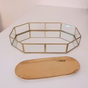 유리 트레이 보석함 악세서리 보관함 정리함