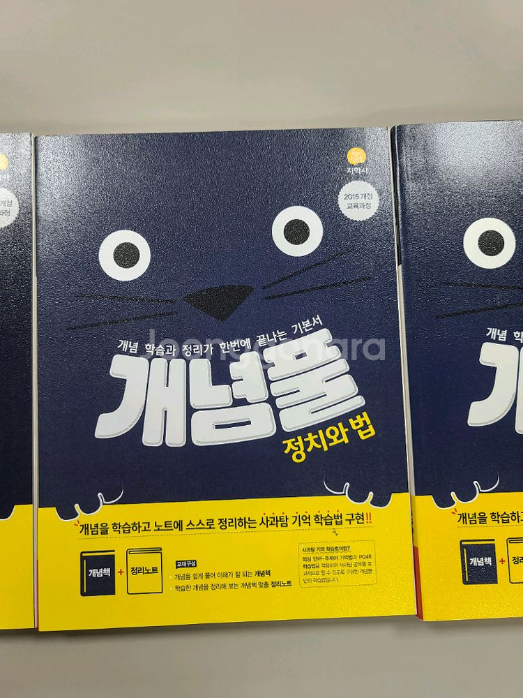 개념풀 한국지리/정치와법/사회문화 새책--1