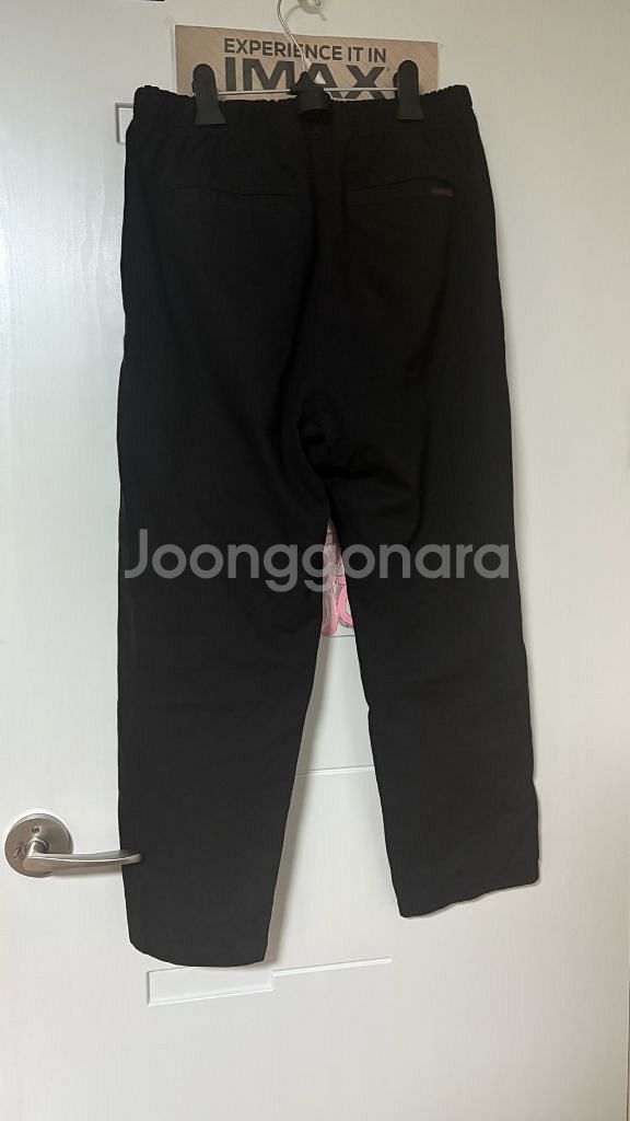 그라미치 루즈 테이퍼드 팬츠 블랙--1