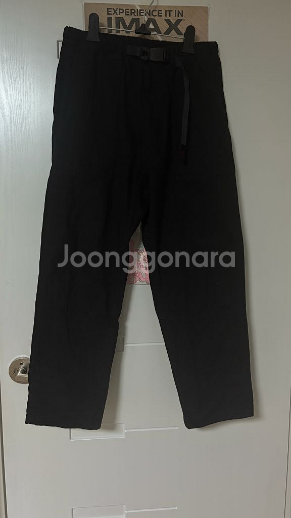그라미치 루즈 테이퍼드 팬츠 블랙--0
