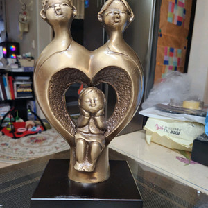 브론즈 동 장식 작품(가족)