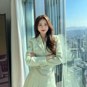 로아르 봄의요정트위드 자켓 스커트 셋업s